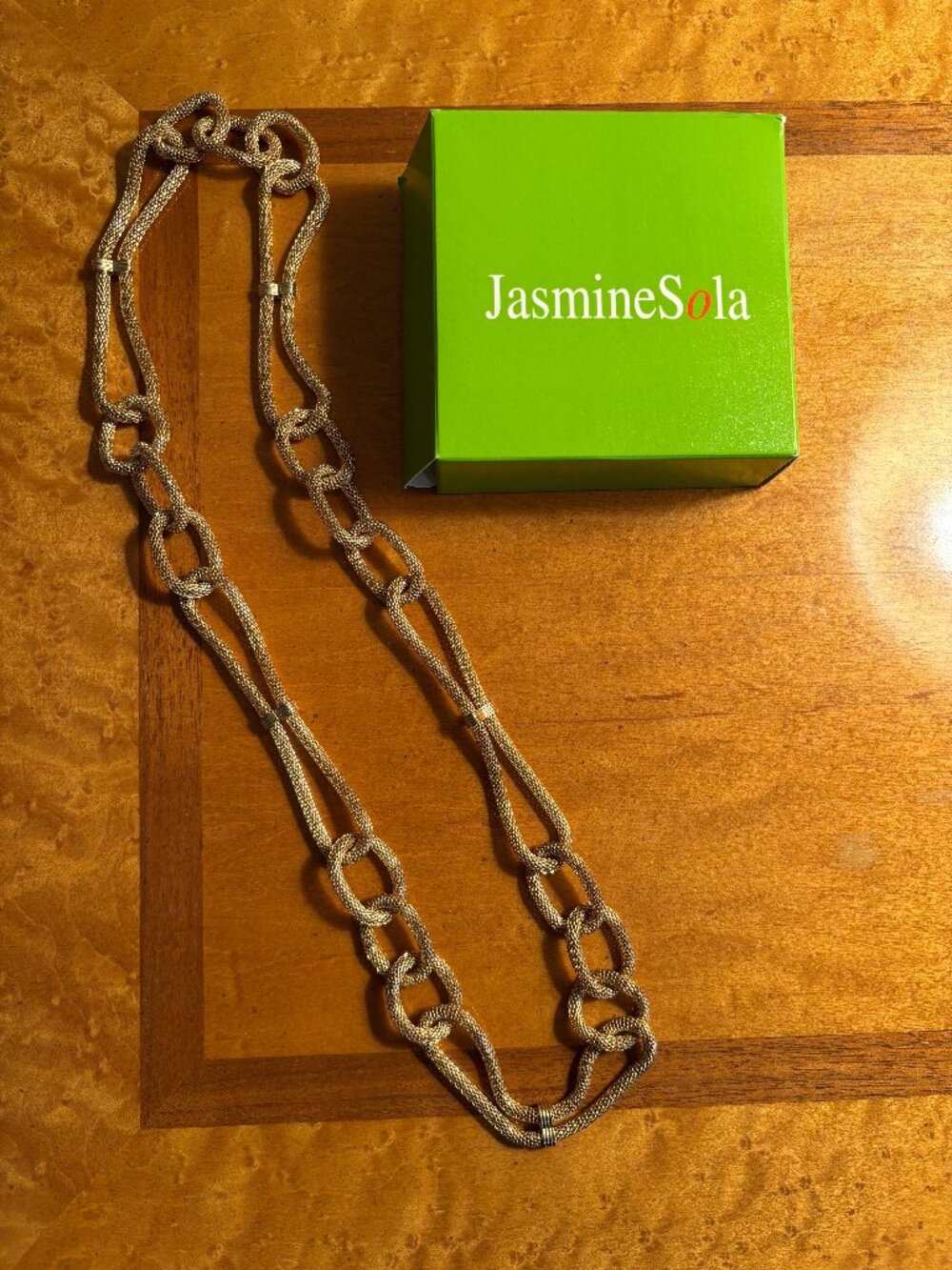 Jasmine Sola Gold Link Necklace
